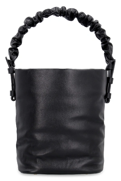 Shop Nico Giani Adenia Soft Leather Bucket Bag In Black