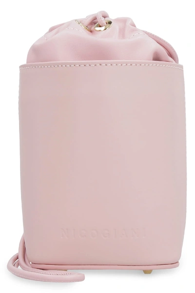 Shop Nico Giani Adenia Mini Leather Bucket Bag In Pink