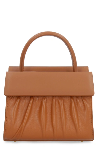 Shop Nico Giani Eris Leather Mini-bag In Brown