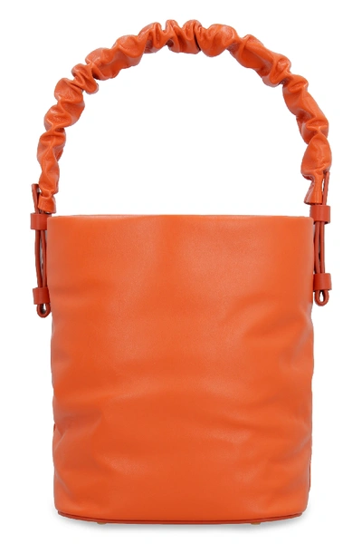 Shop Nico Giani Adenia Soft Leather Bucket Bag In Orange