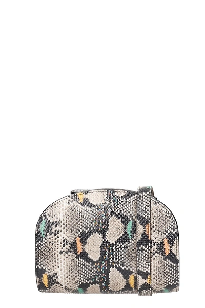 Shop Apc Demi Lune Shoulder Bag In Multicolor Leather