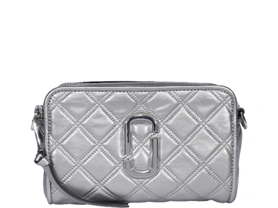 Shop Marc Jacobs The Softshot 21 Crossbody Bag In Silver