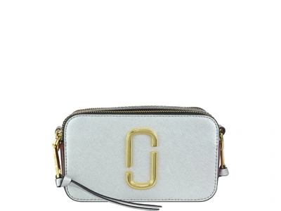 Shop Marc Jacobs Snapshot Crossbody Bag In Silver