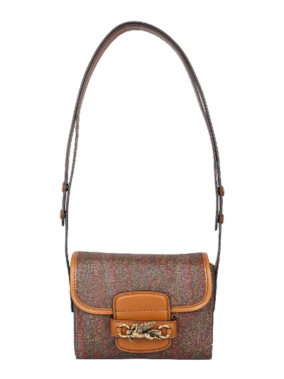 Shop Etro Small Pegaso Bag In Multicolor