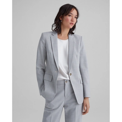 Shop Club Monaco White And Grey Borrem Blazer In Size 0