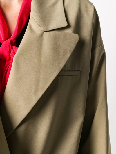 Shop Jejia Cropped Sleeve Blazer In Neutrals
