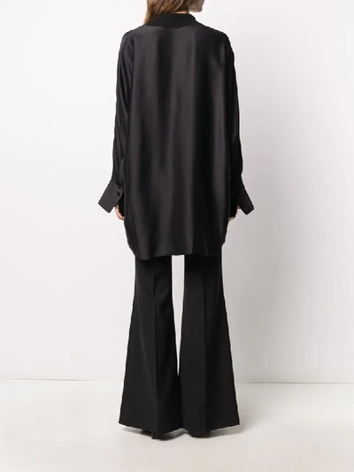 Shop Aeron Satin Kaftan Top In Black