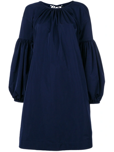 Shop Calvin Klein 205w39nyc Bell-sleeved Dress Blue