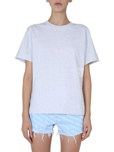 Shop Alexander Wang T Crew Neck T-shirt In Grey