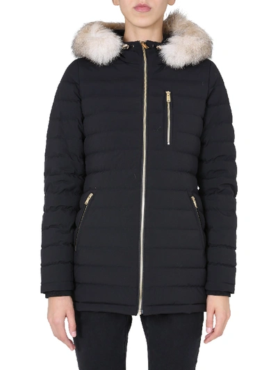 Shop Moose Knuckles "roselawn" Down Jacket In Black