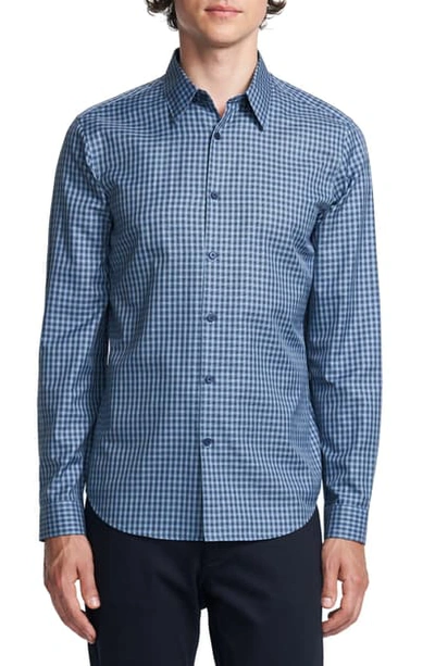 Shop Theory Irving Slim Fit Check Button-up Shirt In Harbor Multi