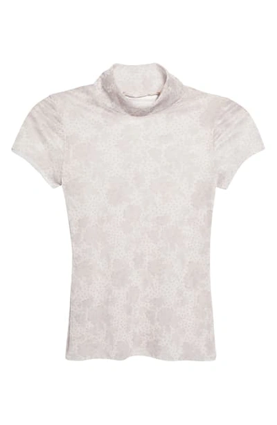 Shop Free People Print Mesh Baby T-shirt In Ivory Combo
