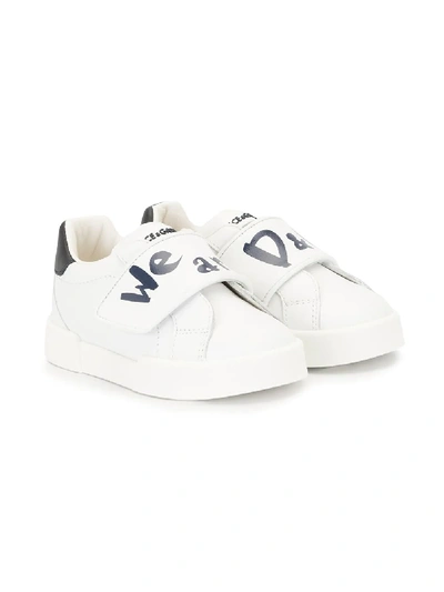 Shop Dolce & Gabbana Portofino Light Sneakers In White