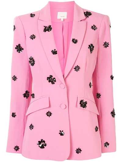 Shop Cinq À Sept Cheyenne Embellished Blazer In Pink