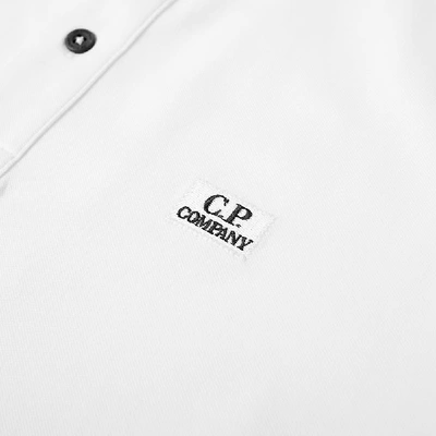Shop C.p. Company Patch Logo Polo In White