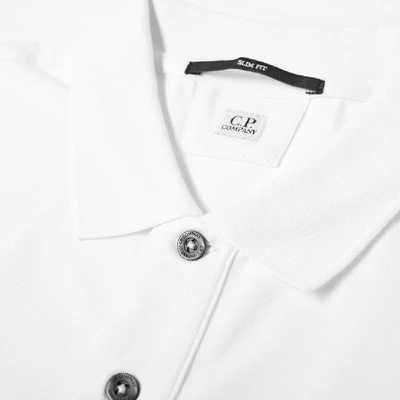 Shop C.p. Company Patch Logo Polo In White