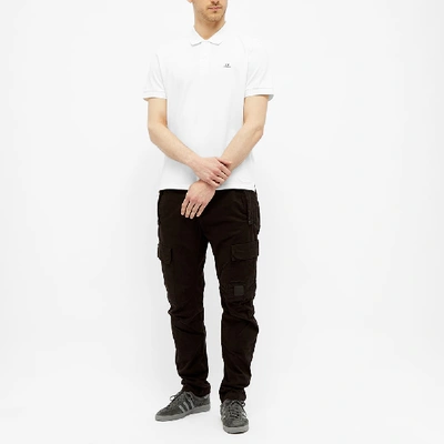 Shop C.p. Company Patch Logo Polo In White
