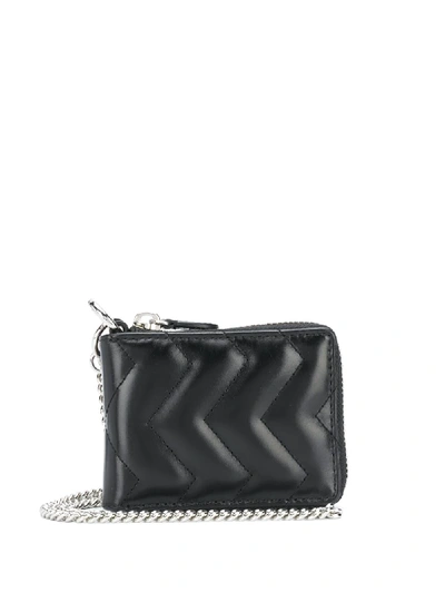 Shop Sandro Wallet Quilted Mini Bag In Black