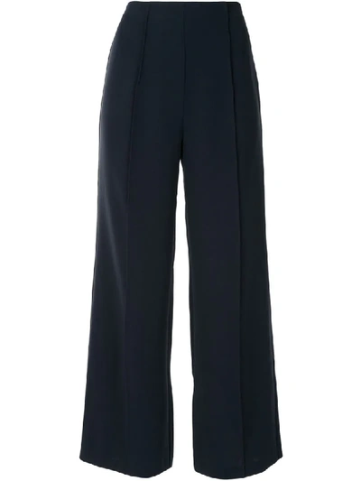 Shop Cinq À Sept Clean Jessi Cropped Trousers In Blue