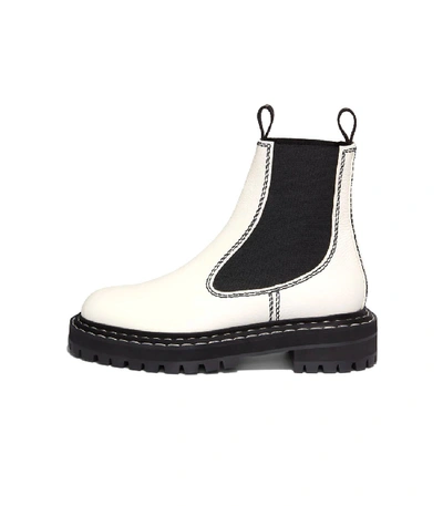 Shop Proenza Schouler Chelsea Boot In Optic White