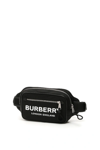 Shop Burberry Logo West Beltbag In Black (black)