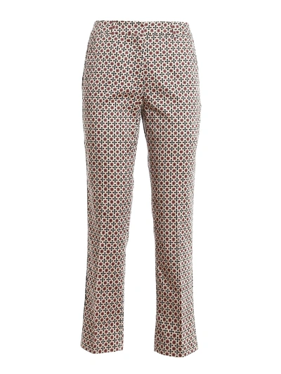 Shop Max Mara Astrale Stretch Cotton Trousers Pink