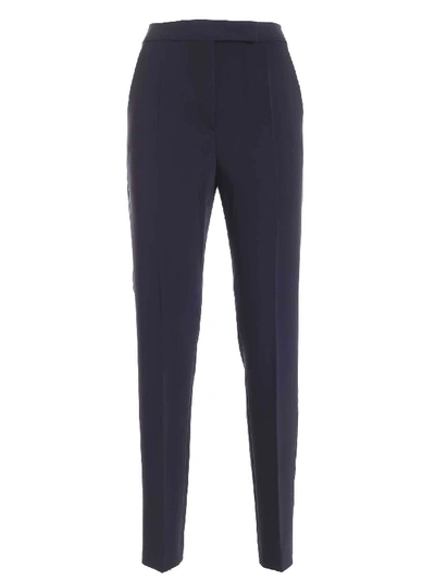 Shop Max Mara Anny Pants In Dark Blue