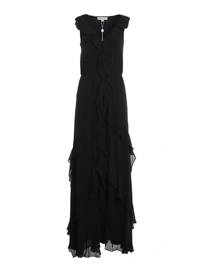 Shop Michael Kors Crêpe Cady Dress In Black