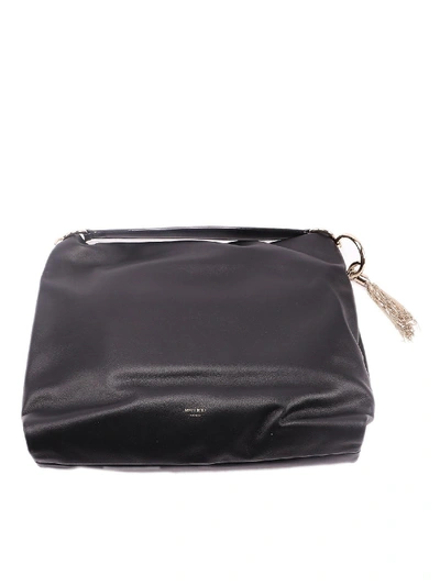 Shop Jimmy Choo Callie Hobo Leather Large Bag In Black