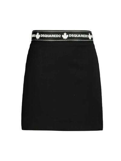 Shop Dsquared2 Kids Skirt For Girls In Black
