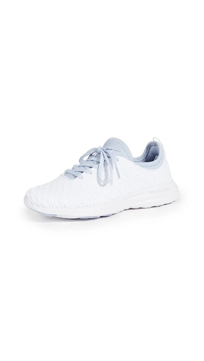 Shop Apl Athletic Propulsion Labs Techloom Phantom Sneakers In White/fresh Air