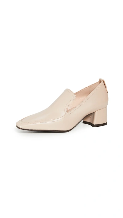 Shop Marion Parke Phoenix Heeled Loafers In Buff