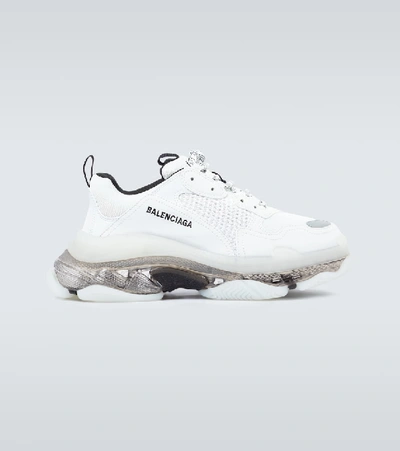 Balenciaga Triple S Lace-up Trainers In White | ModeSens
