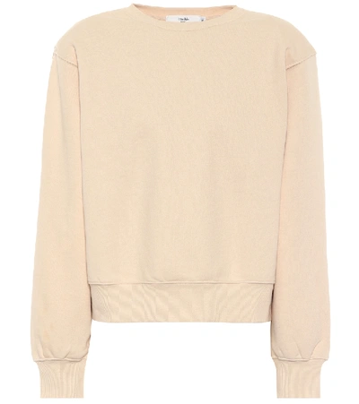 Shop The Frankie Shop Vanessa Cotton Jersey Sweatshirt In Beige