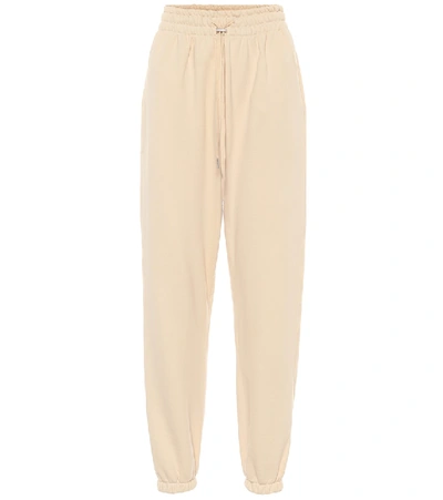 Shop The Frankie Shop Vanessa Cotton Sweatpants In Beige