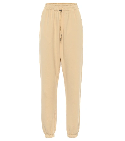 The Frankie Shop Vanessa Cotton-jersey Track Pants In Yellow