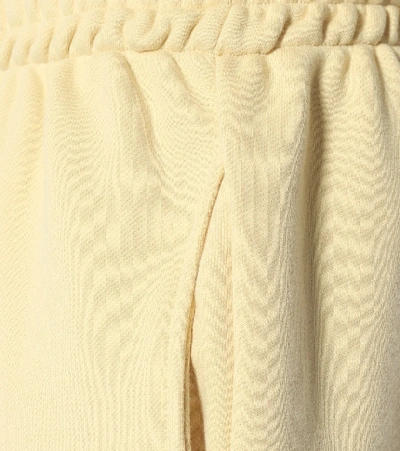 The Frankie Shop Vanessa Cotton-jersey Track Pants In Yellow