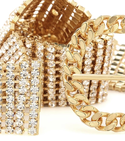 Shop Alessandra Rich Embellished Belt In Gold