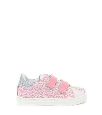 Shop Monnalisa X Disney® Baby Sneakers In Pink