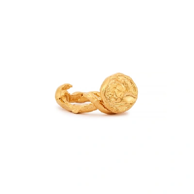Shop Alighieri The Wasteland 24kt Gold-plated Ring