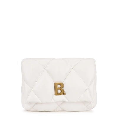 Shop Balenciaga Touch White Quilted Leather Clutch