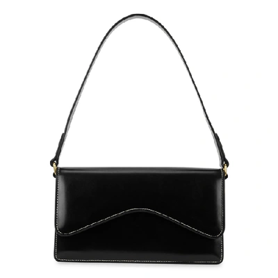 Shop Rylan 6.20 Black Leather Shoulder Bag
