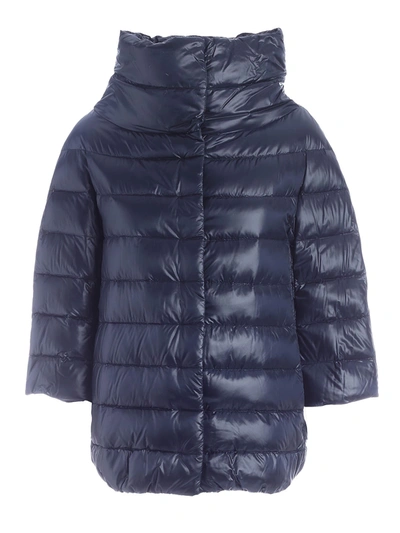 Shop Herno Aminta Iconic Down Jacket In Blue