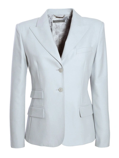 Shop Alberta Ferretti Single-breasted Grey Jacket