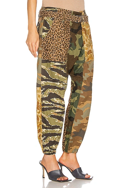 Shop R13 Crossover Utility Drop Pant In Multi Camo