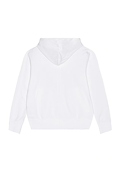 Comme Des Garçons Play Embroidered Heart Zip-front Hoodie In
