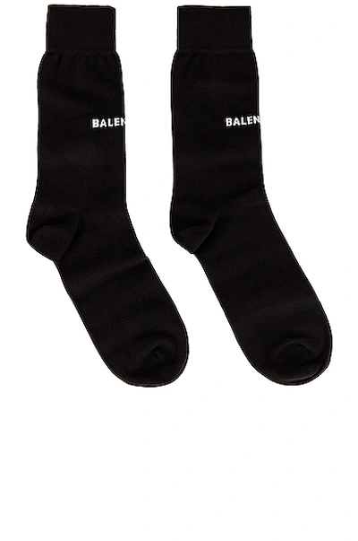 Shop Balenciaga Classic Socks In Black & White