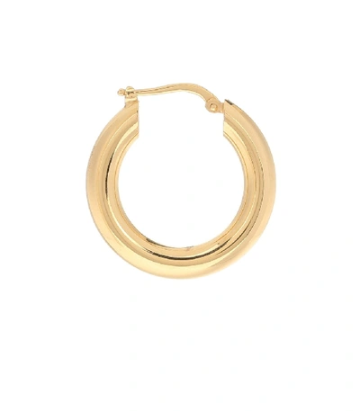 Shop Jil Sander Classic Hoop Earrings In Gold