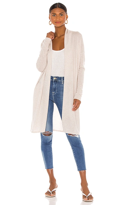 Shop Autumn Cashmere Open Duster With Pockets In Mojave