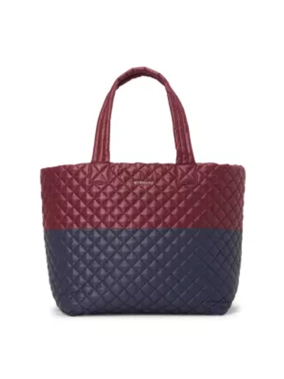 Shop Mz Wallace Large Metro Deluxe Tote In Maroon